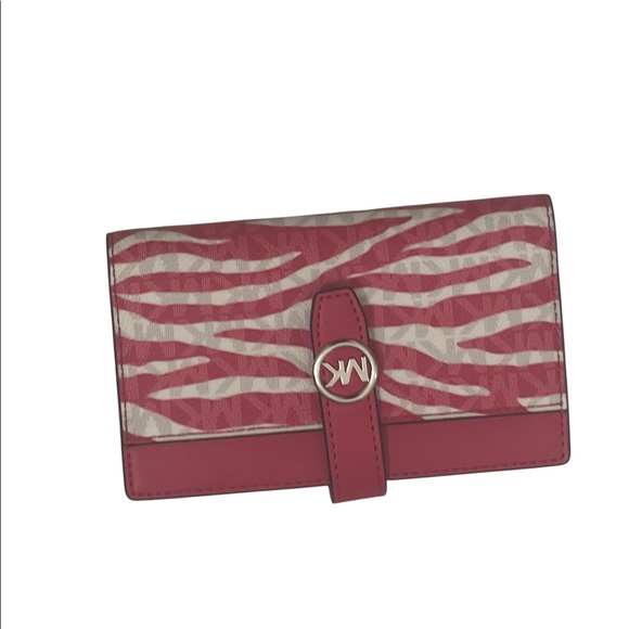 Michael Kors Pink and White Zebra Wallet - Picture 10 of 14